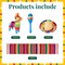 6 Pcs Mexican Decor Fiesta Decorations Include 6 Donkey Pinatas 12 Large Fiesta Maracas 2 Mexican Serape Table Runners 6 Mexican Sombrero Hats for Mexican Decorations Favors(Boho)